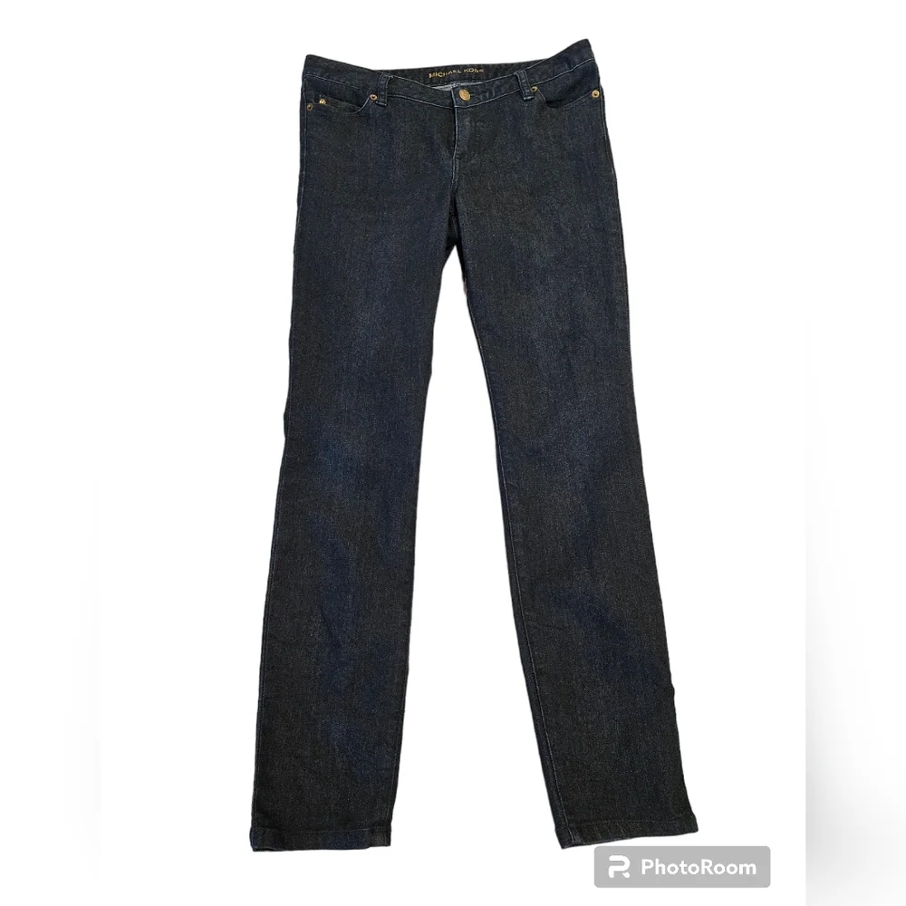 MICHAEL KORS Dark Wash 5-Pocket Cropped Straight Leg Jeans | SZ 4